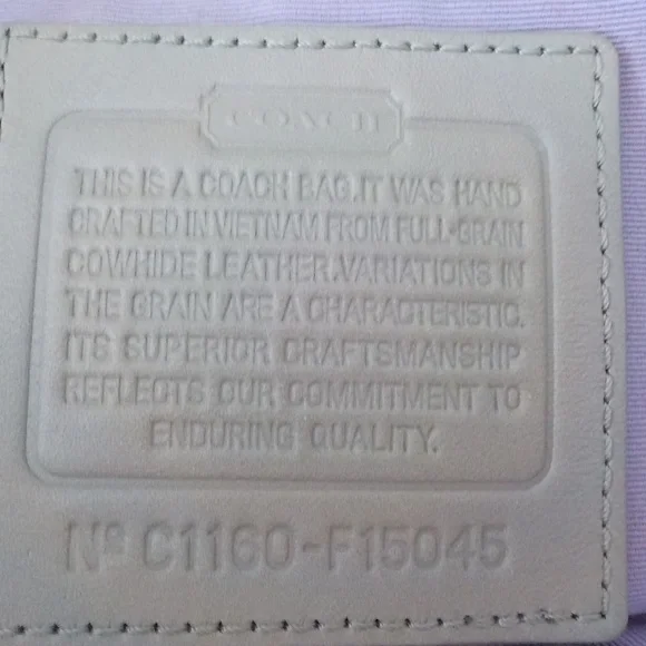 FINAL Coach Metallic Leather Shoulder Bag & Dust Cover Bag - Picture 10 of 16